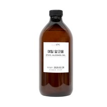 [맑을담] 소독용 에탄올 식물성 소독용 에탄올 에틸알코올84% 1L 10개, 단품
