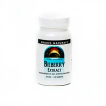 Source Naturals 빌베리 추출물 타블렛 50mg 타블렛, 120개입, 1개, 120정