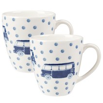 처칠 크러쉬 머그 캠핑카 500ml, 2개