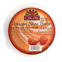오케이 아프리칸 시어 버터 화이트 스무스, 455g, 1개