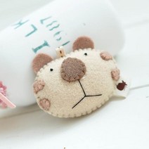 난쟁이똥자루 핸드폰고리 호랑군 인형 펠트 DIY 패키지, 1개