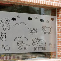 [뭉키데코] 고급안개컷팅시트 애니멀팜