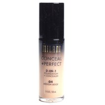 밀라니 컨실 +퍼펙트 2-in-1 파운데이션 + 컨실러 30ml, Medium Beige, 1개