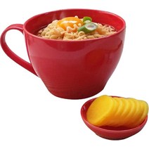 에코사랑 컬러드 라면기 + 반찬기 세트, 레드, 1세트