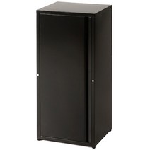 마켓비 DOMINIK 캐비넷 1문 수납장, 에보니블랙