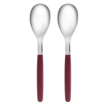 [바보사랑]마호커트러리틴트 성인용 양식숟가락 2개세트, 버건디와인, 2개