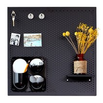 모던 타공판 수납보드 3호 (530mm x 530mm), 와일드블랙