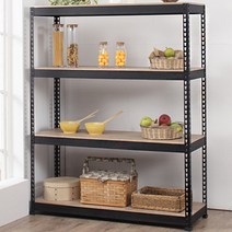 스피드랙 4단 선반, 검정