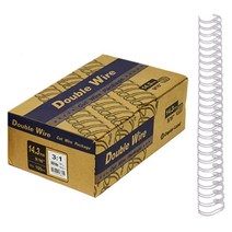 카피어랜드 3:1 제본 와이어링 100개입, 14.3mm, 흰색