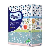 잘풀리는집 리얼 실키 미용티슈 2겹, 180매입, 3개