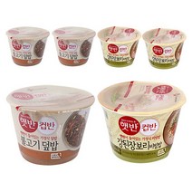 햇반 컵반 불고기 덮밥 250g 3p + 강된장 보리 비빔밥 280g 3p, 1세트
