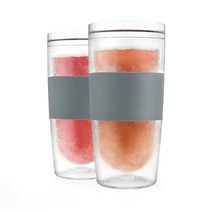 호스트 텀블러 프리즈 쿨링 컵 473.2ml 주스잔 기타컵, Clear, 2개입