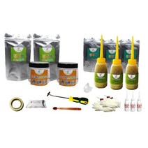 셀프줄눈마켓 욕실바닥 2곳용 줄눈 보수제 라이트 풀세트 홀로그램골드, 1세트