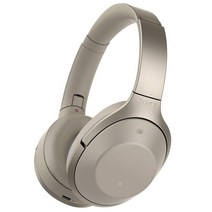 소니 무선 노이즈 캔슬링 블루투스헤드폰, 크림, MDR-1000X