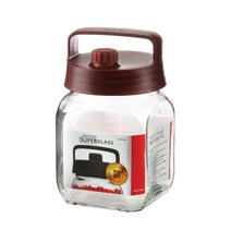 아이에코리아 숨쉬는 유리 저장용기, 1L, 1개