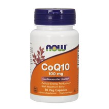 나우푸드 CoQ10 100mg 베지 캡슐 비건 글루텐 프리, 30개입, 1개, 30정
