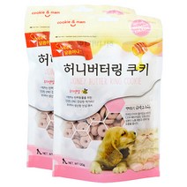 쿠키앤맘 허니버터링 반려동물 쿠키 120g, 자색고구마, 2개입