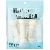 띵크유어도그티 딩고 우유껌 대형 3p, 소가죽우유, 1개