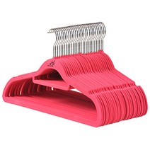 엠에프매직하우스 고리회전형 여성용 벨벳 논슬립 옷걸이, 핑크, 30개입