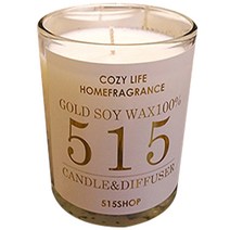 515카페 아로마 소이캔들 5oz, 화이트머스크, 1개