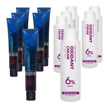 웰라 뉴콜레스톤 퍼펙트 퓨어컬러 염색제 80g + 산화제 100ml, 로즈 8/5, 6세트