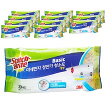 스카치브라이트 베이직 미세먼지 정전기 청소포 대형 30매, 12개