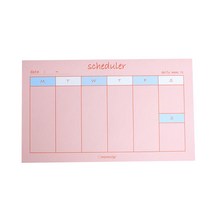 메모일기 리얼 위클리 메모 패드