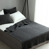 타카타카 틴 순면 피그먼트 양면 이불겸패드, 차콜