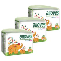 올러브 프리미엄 밴드형 기저귀 남여공용 (12kg~) 3팩, 114매, 특대