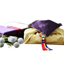 [팔복상회 전통공예품] 현금 예단 세트 (골드) 전통 기념품 전통결혼 혼례품, 신랑(봉채) 2색함