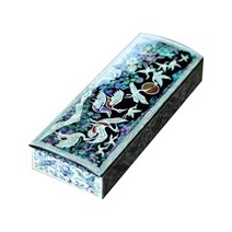 팔복상회 전통공예품 고급 나전 신송학 필함, 22.5 x 8.5 x 3.5 cm, 1개