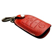 헤르만 올뉴 K5/뉴 K3 스마트키 케이스 가죽 키홀더, Rose Red