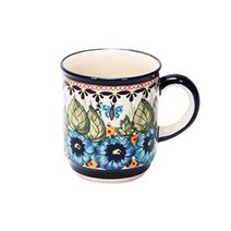 자크라디 블루아트 스트라이트 머그컵 903-206 250ml, 혼합 색상, 1개