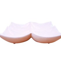 KC 정사각 나눔접시 M, 화이트, 1개