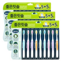 바른생활 좋은칫솔 초극세모, 10개입, 3세트