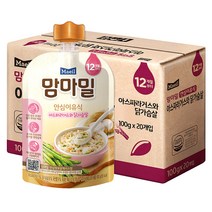 맘마밀 안심이유식 12개월부터, 아스파라거스와 닭가슴살, 20개입
