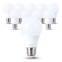 씨티오 LED 전구 8W, 주광색, 10개입