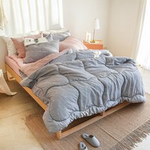 더자리 에코항균 데일리 솔리드 패턴 차렵이불