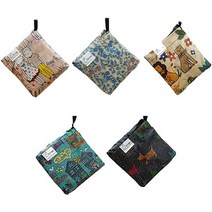 lapezzo 접이식 장바구니 겸 휴대용 에코백 5p 세트 F타입, 1세트