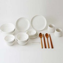 에라토 모노 2인 홈식기세트 20p T-96A90, 화이트, 20개, 1세트