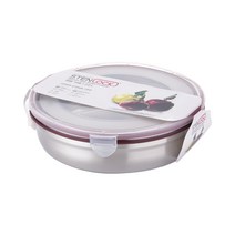 스텐락 클래식 스테인리스 밀폐용기 원형 10호 2000ml, 1개, 1개