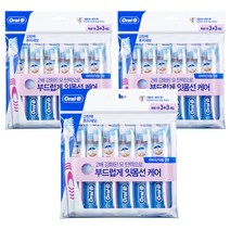 오랄비 고탄력 초미세모 클래식 잇몸선케어 칫솔, 3개, 6개입