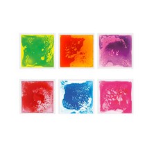 센서리 매직보드 사각형 촉감발달완구 6p, 그린 + 옐로우, 오렌지 + 레드, 퍼플 + 핑크, 레드, 블루, 핑크