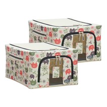 가쯔 폴라캐릭터 와이어 리빙박스 고급형 24L, 폴라엘리, 2개입