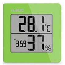 휴비딕 디지털 온습도계 HT-7 시계 아이콘 표시, 1)화이트