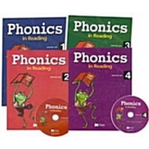 [제이와이북스]Phonics in Reading #1-4 Set (Student Book 4권   CD 4장), 제이와이북스