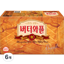 크라운제과 버터와플, 237g, 6개