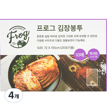 프로그 20포기용 김장봉투 특대 10p, 4개