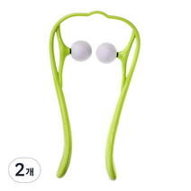 스토리빙 골프공 목 어깨 마사지기, 2개, 그린