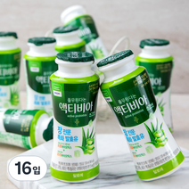 풀무원다논 엑티비아 요구르트 알로에, 130ml, 16입